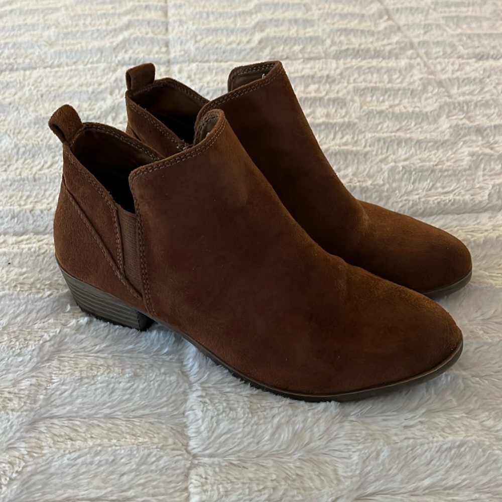 Beautiful brown rust color suede boots